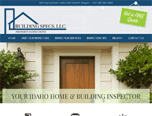 Tablet Screenshot of buildingspecs.us